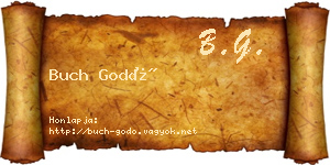 Buch Godó névjegykártya